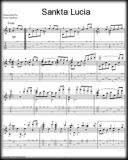 Sankta Lucia  - Score and Tab - Instant Download